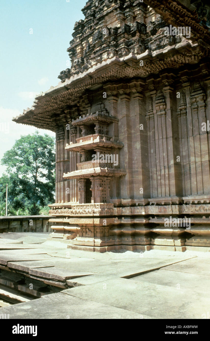 Palampet (Indien) Ramappa Tempel Blick aus Südosten. Stockfoto