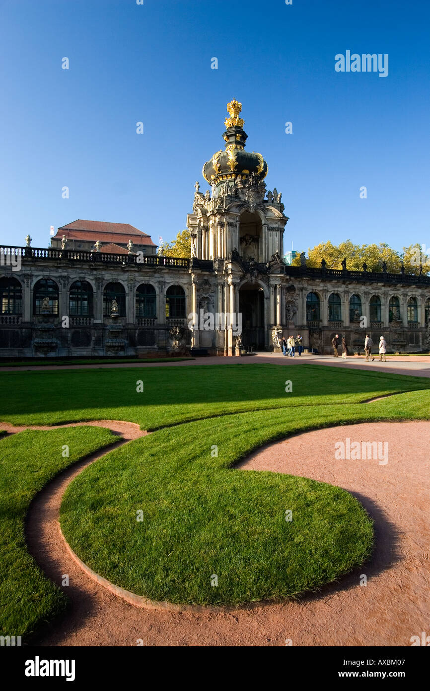 DEU Dresden Sachsen Zwinger Hof park Stockfoto
