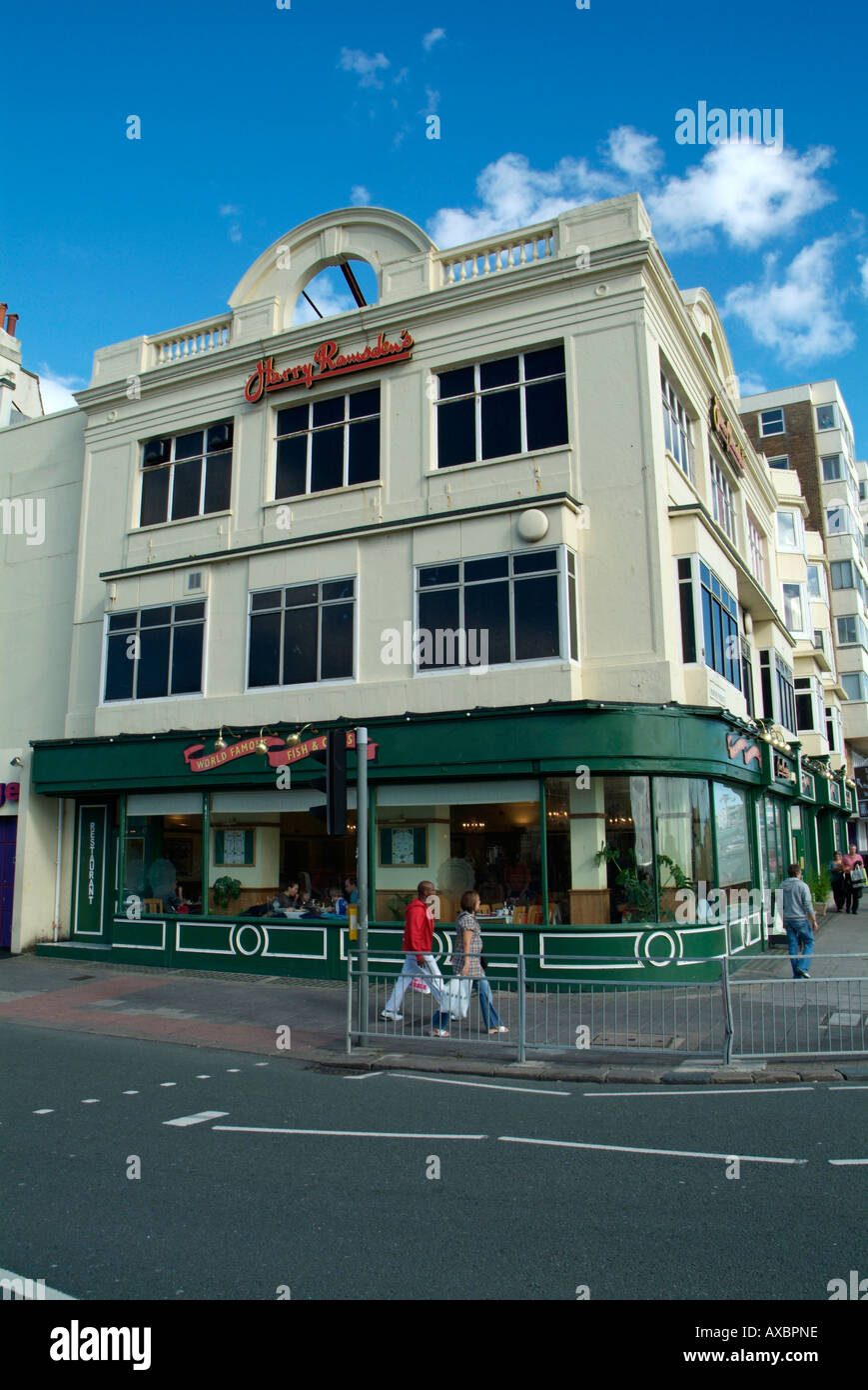 Harry Ramsden Fish &amp; Chips Restaurant in Brighton. Stockfoto