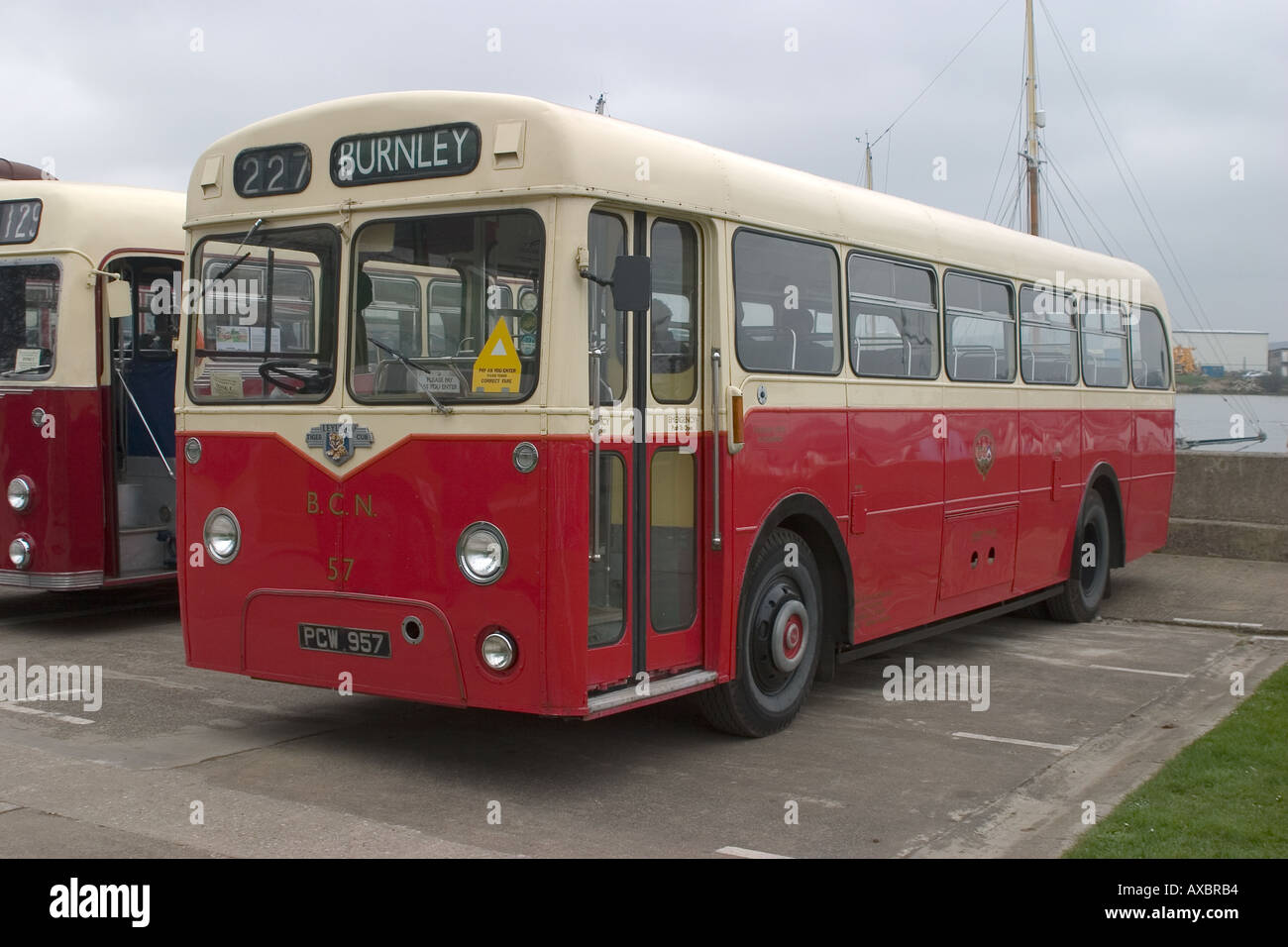 Leyland Tiger Cub einzelne Decker Bus Transportbus Stockfoto