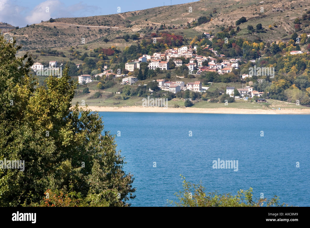 Lago di Campotosto Gran Sasso Parco Nazionale Abruzzen Italien Stockfoto