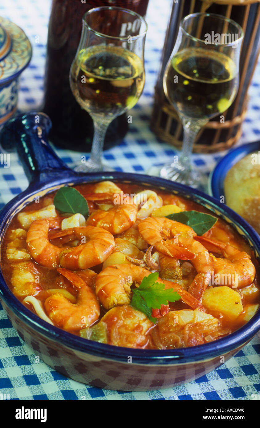 Portugal Food Caldeirada Fish Stew Stockfotos und -bilder Kaufen - Alamy