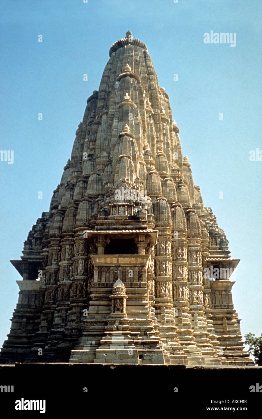 Khajuraho (Indien) Kandariya Mahadev Tempel 11. Jahrhundert A.D. Stockfoto