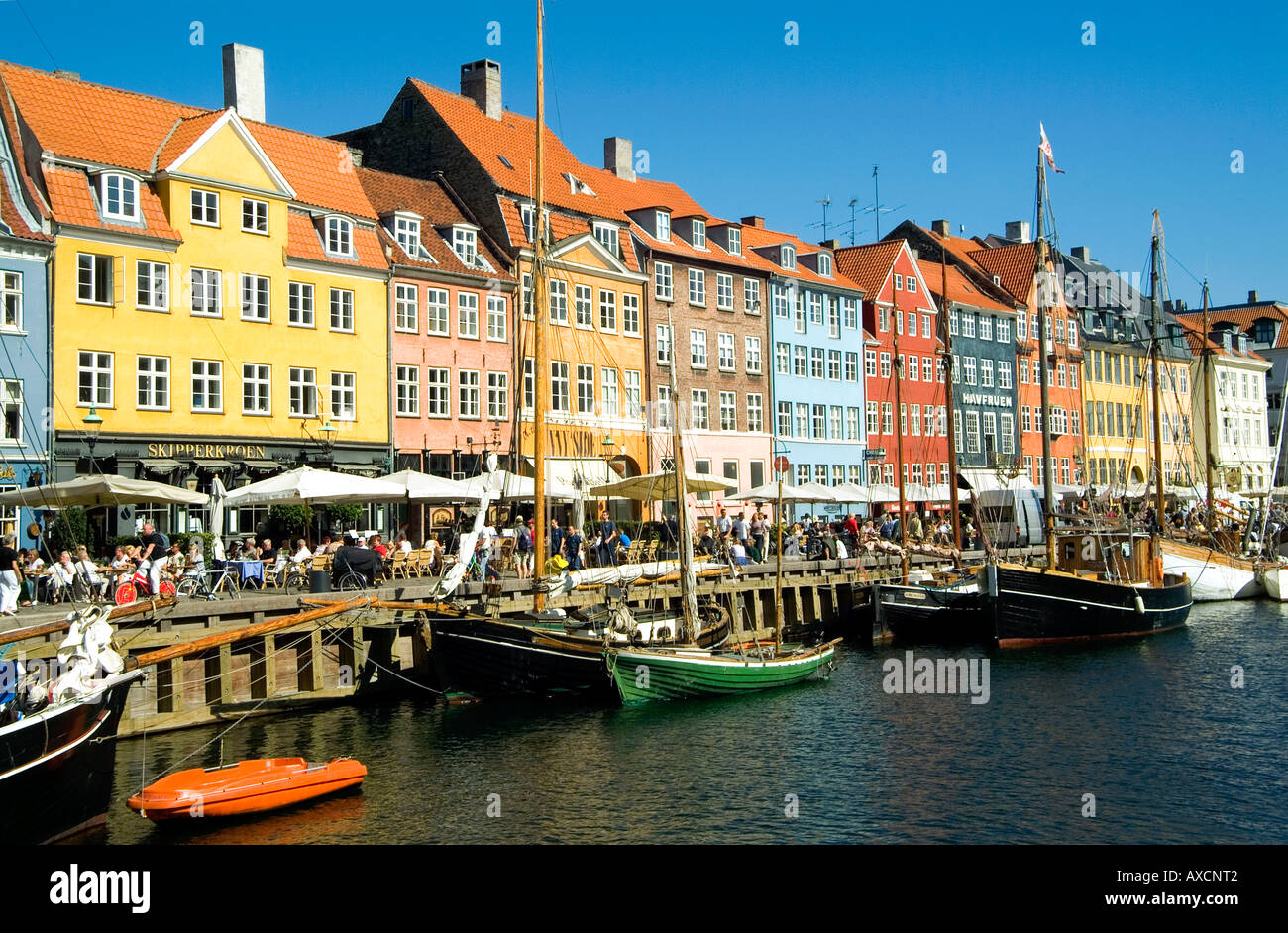 Nyhavn Kanal. Copenhagen.Denmark Stockfoto