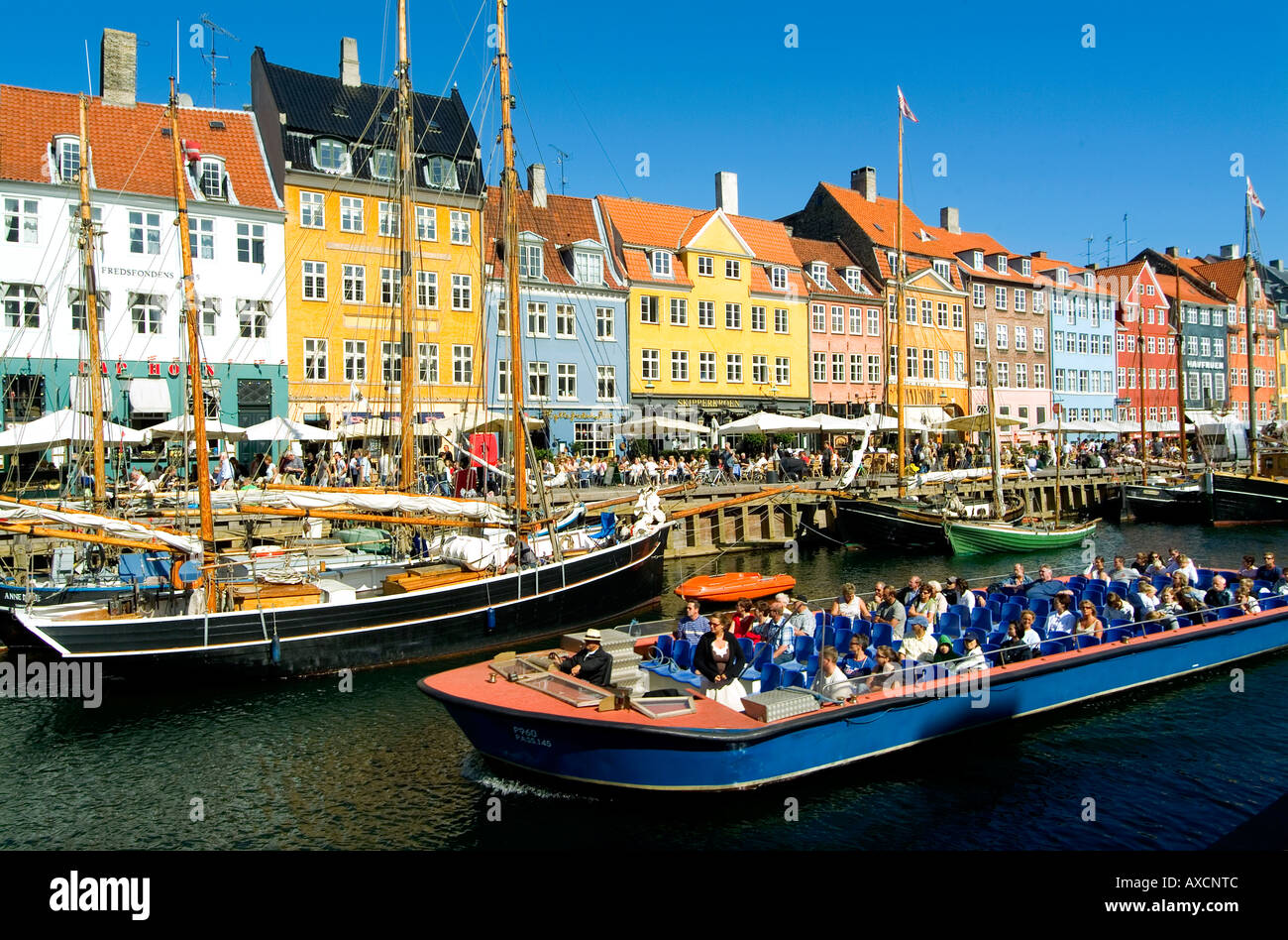 Nyhavn Canal.Copenhagen.Denmark Stockfoto