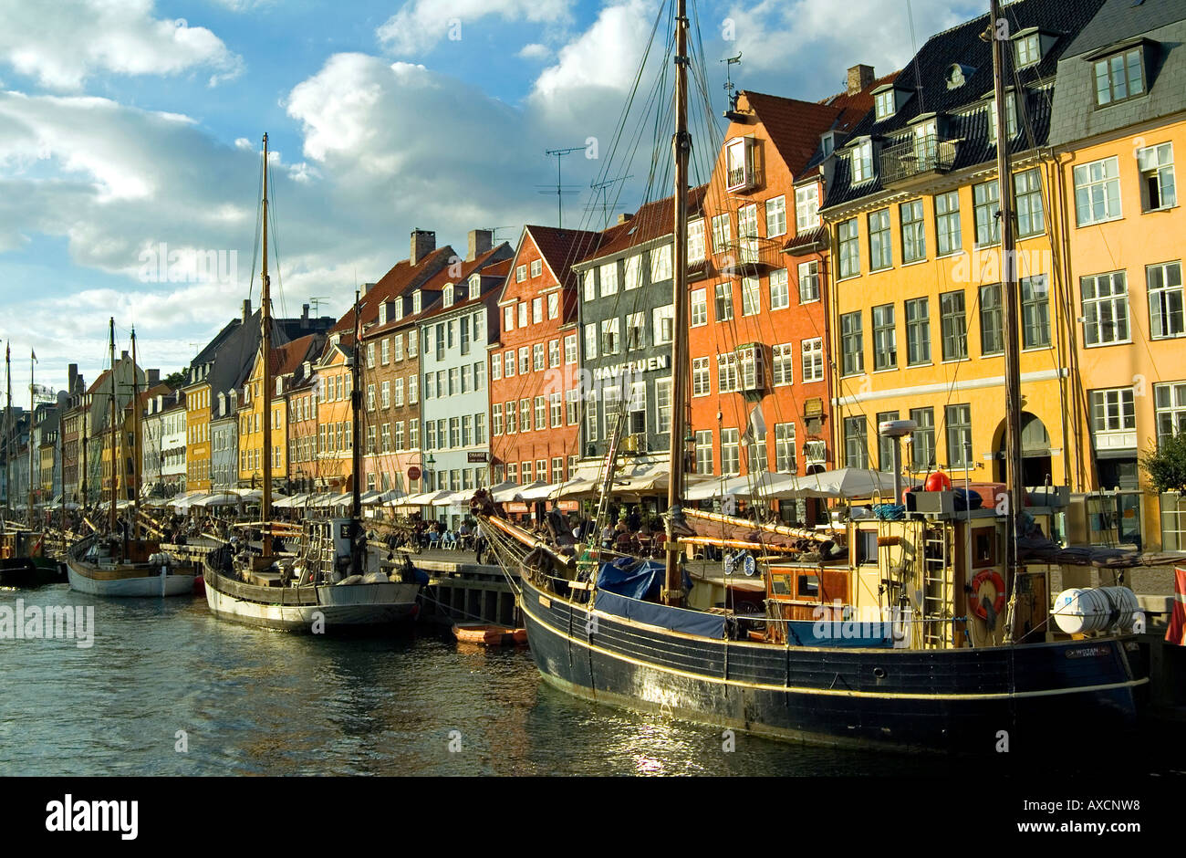 Nyhavn Kanal. Copenhagen.Denmark Stockfoto
