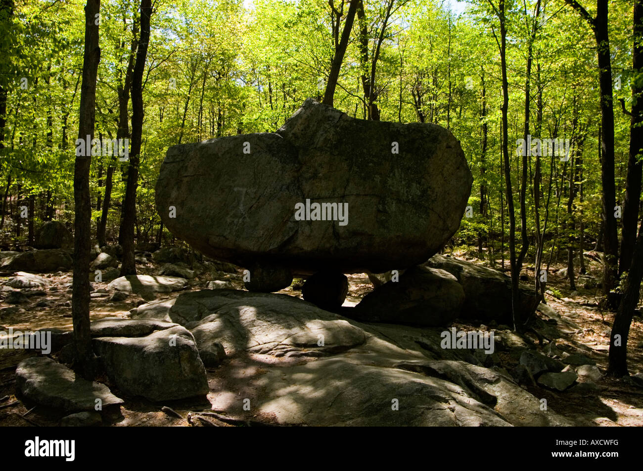 Stativ-Rock in Denville, New Jersey Stockfoto