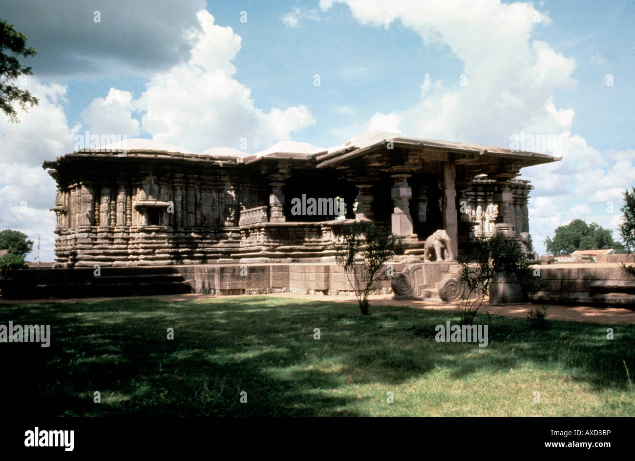 Hanamkonda (Indien) Tausend Säule Tempel oder Rudreshwara Swamy Tempel Blick von Südwesten. Telangana, Indien Stockfoto