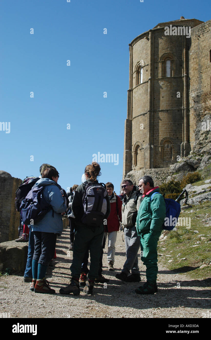 Loarre Schloss der am besten erhaltenen europäischen aus dem XI-XII Jahrhundert wo Ridley Scott seinen neuen Film gemacht hat Stockfoto