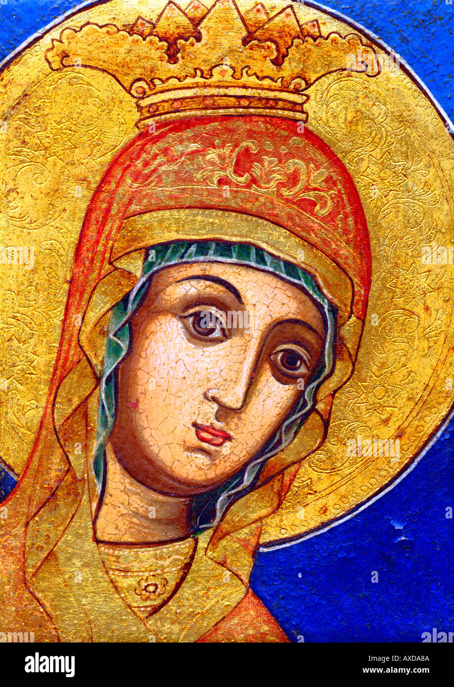 Jungfrau Maria Ikone aus Sofia die Hauptstadt von Bulgarien Stockfoto
