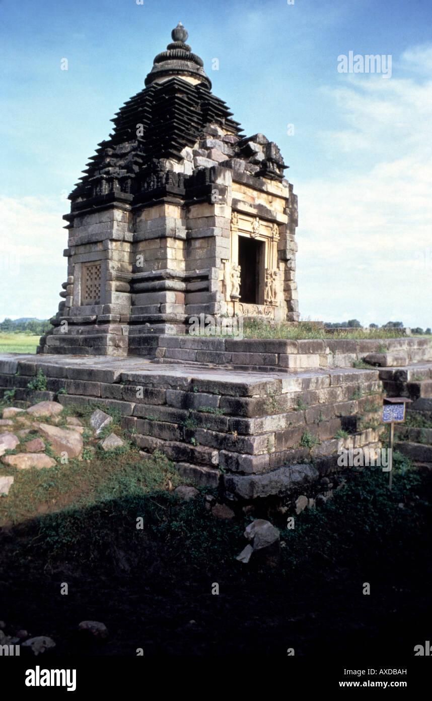 Khajuraho (Indien) Brahma Tempel Blick aus Südosten 900 n. Chr. Stockfoto