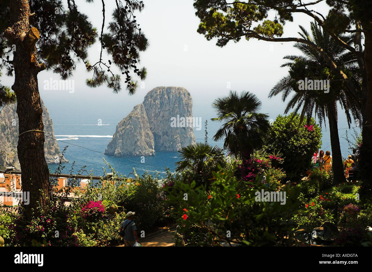 FaraglioniFelsen von Augustus Gärten Capri Kampanien