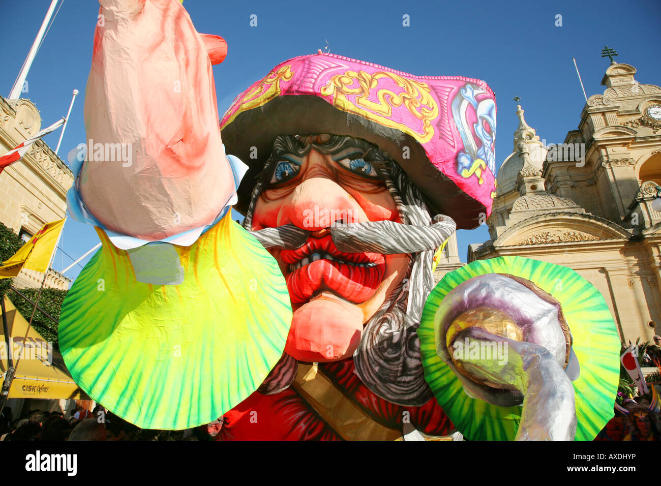 Malta Gozo Karneval Stockfoto