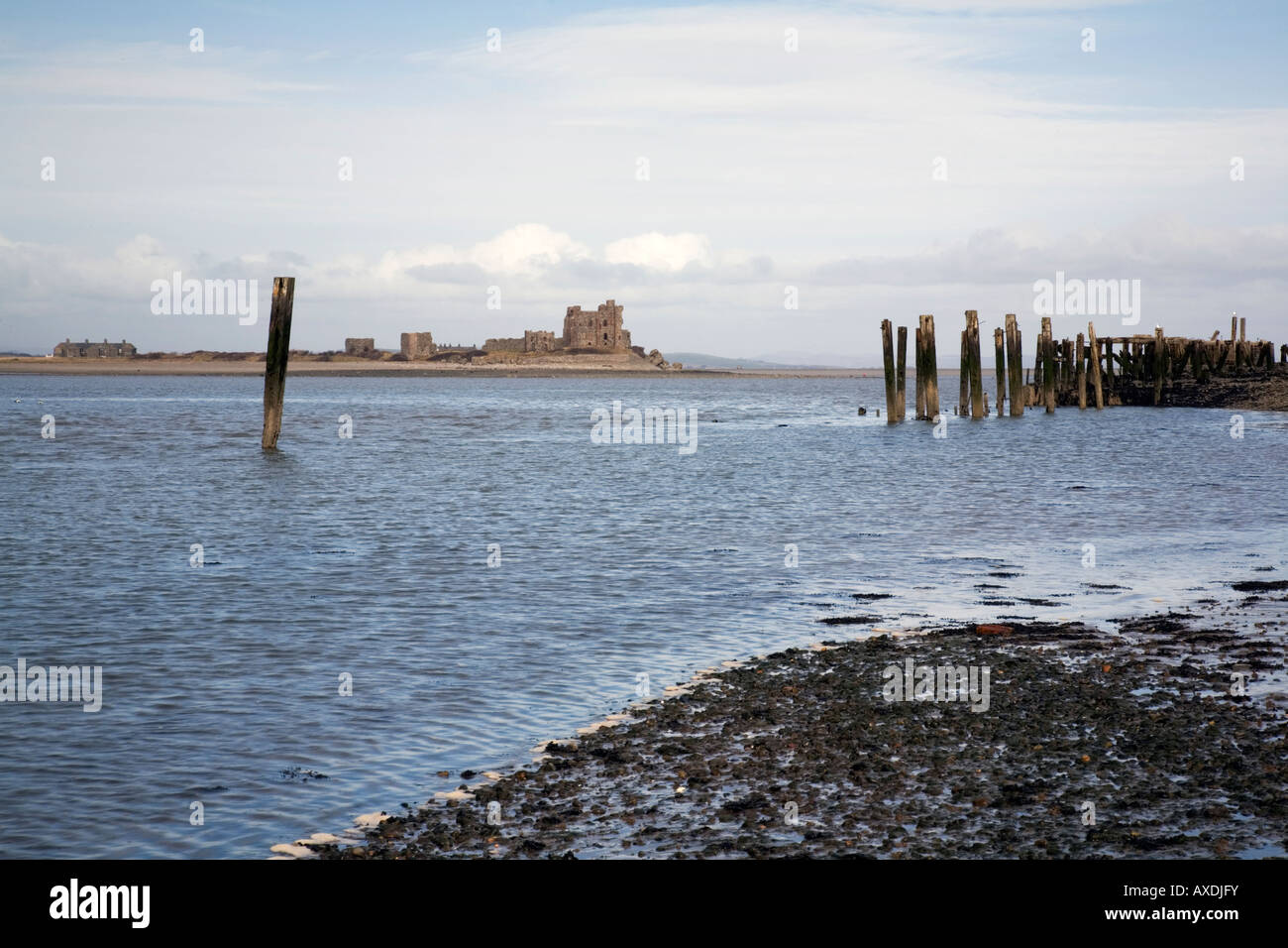 Piel Schloss von Walney Insel in der Nähe von Barrow in Furness in Cumbria Stockfoto