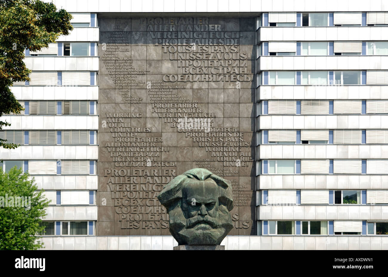 Karl-Marx-Monument, Bildhauer Lew Kerbel, Chemnitz, Sachsen, Deutschland Stockfoto