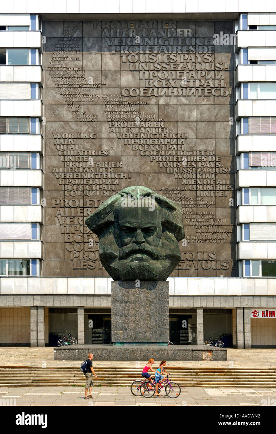 Karl-Marx-Monument, Bildhauer Lew Kerbel, Chemnitz, Sachsen, Deutschland Stockfoto