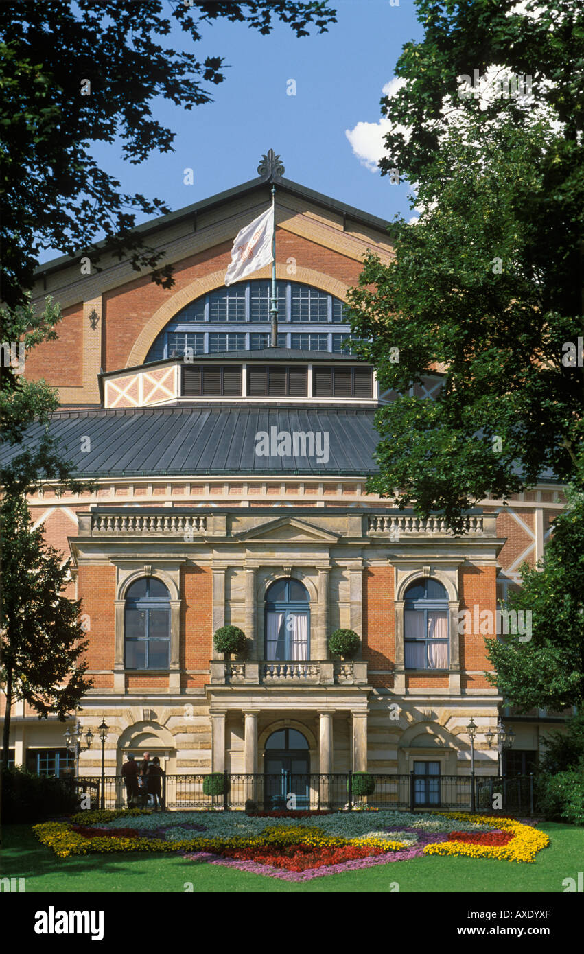 Richard Wagner-Festspielhaus in Bayreuth, Franken, Bayern, Deutschland Stockfoto