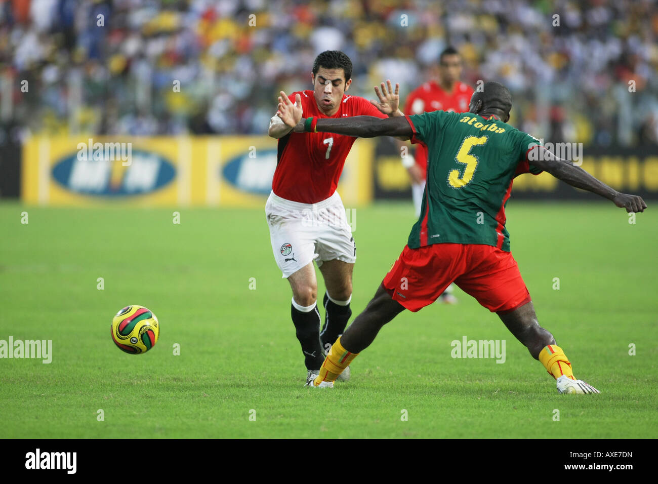 Ägypten gegen Kamerun, Afrika-Cup Finale 2008 Stockfoto