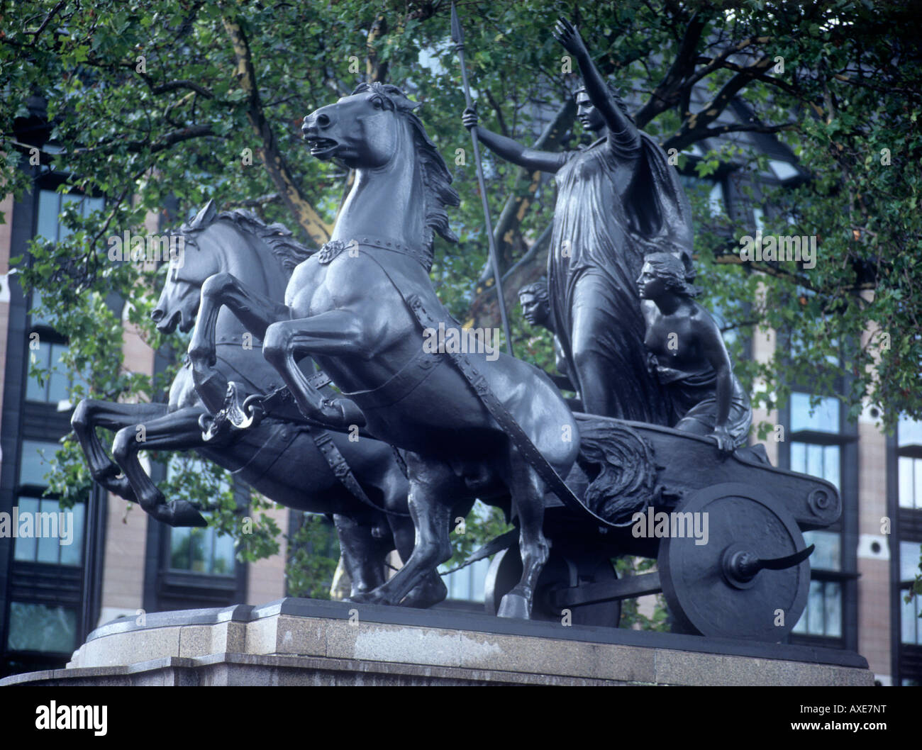 Statue von Boadicea, Westminster, London. Stockfoto