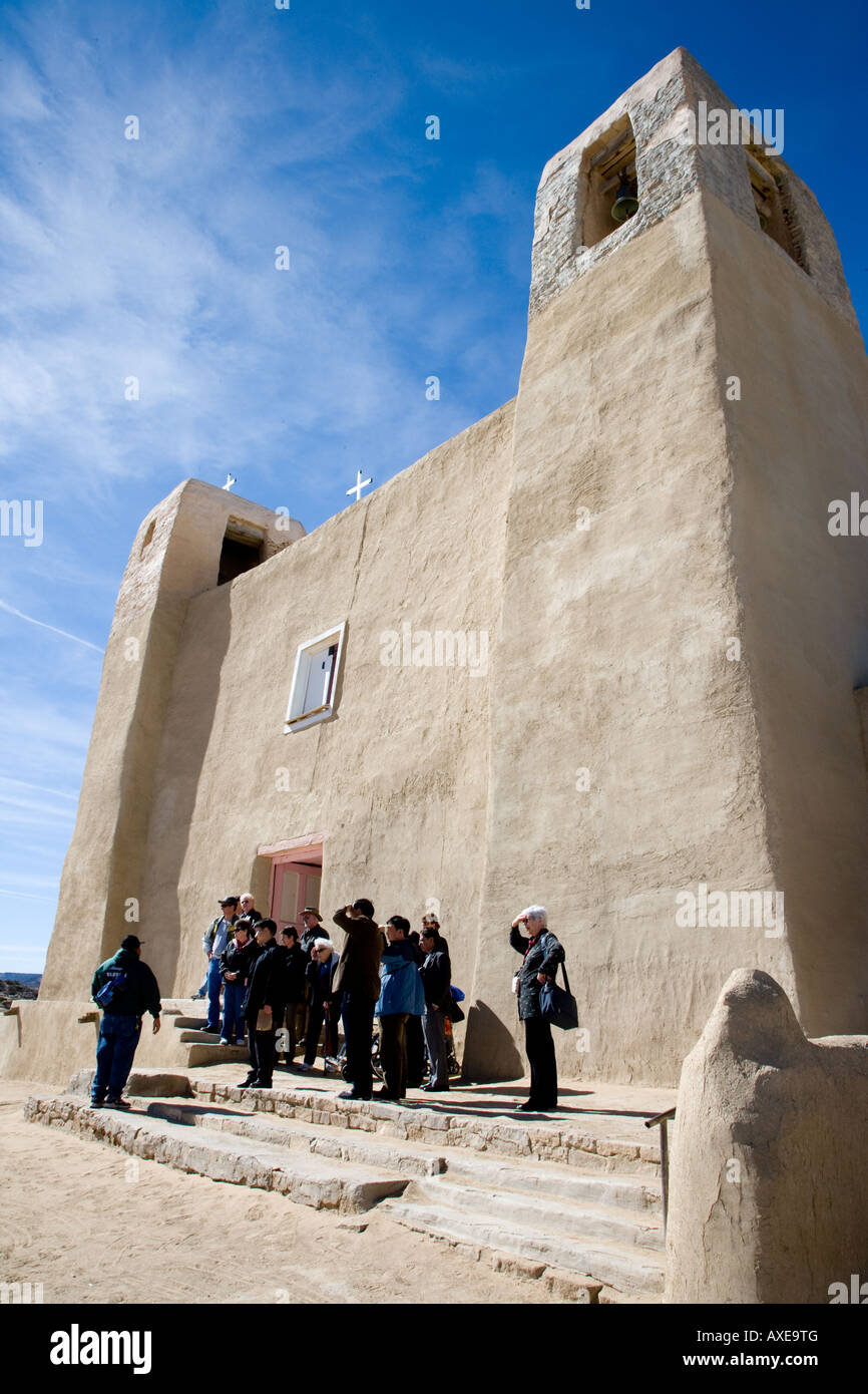 Kirche San Esteban del Rey, Sky City Acoma Pueblo-Mission Stockfoto