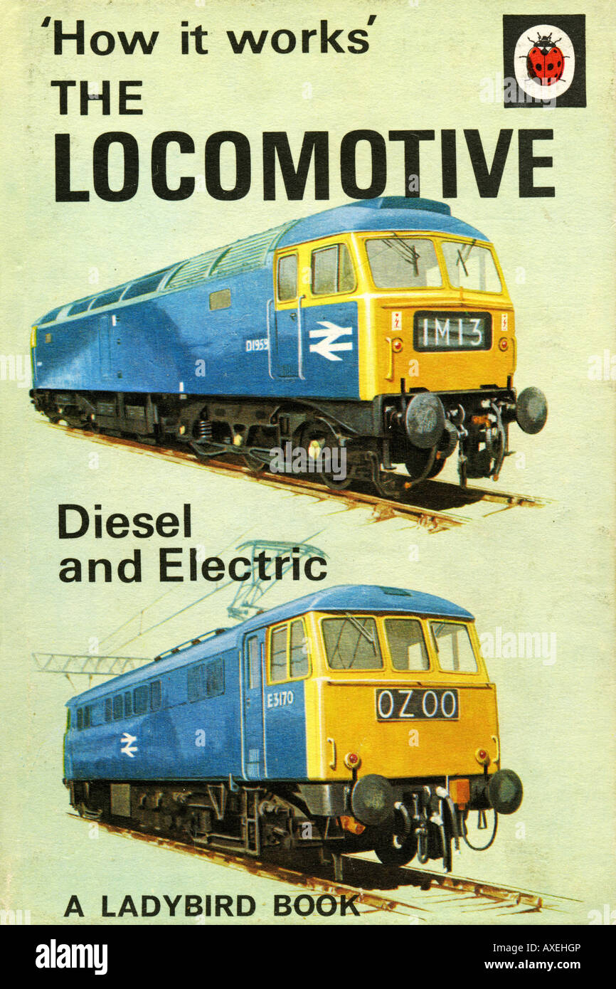 1960er Jahren Kinderbuch Marienkäfer Funktionsweise der Lok 1968 nur zu redaktionellen Zwecken Stockfoto