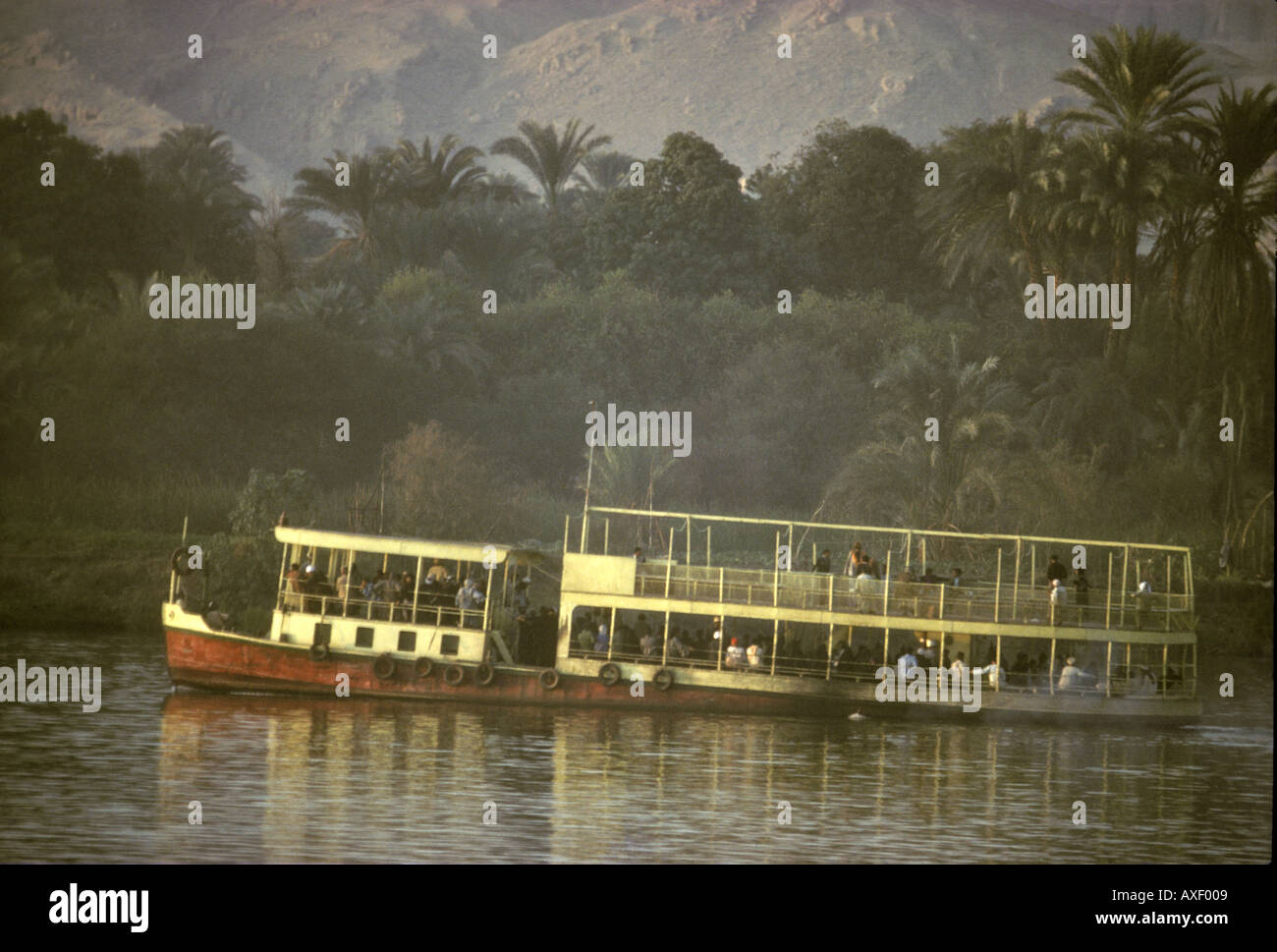 Afrika-Ägypten-Luxor am Nil Fähre Stockfoto