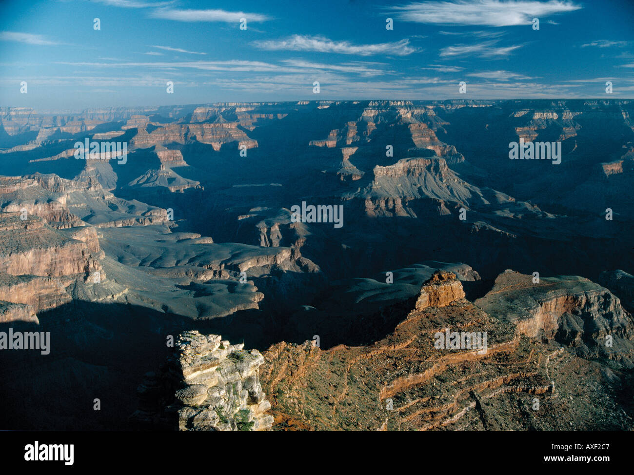 Grand Canyon an Dawn Arizona USA Stockfoto