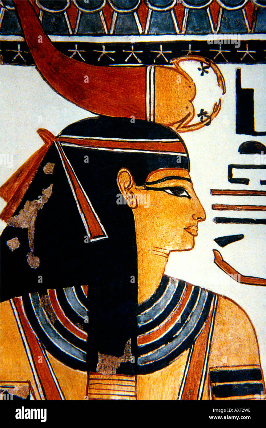 Luxor Ägypten Serqet Scorpion Göttin aus Grab der Nefertari Stockfoto