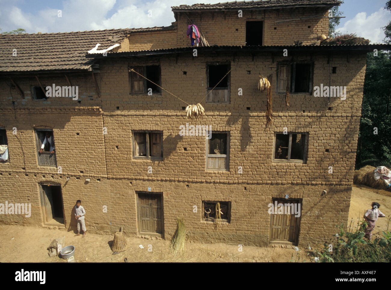 Asien-Nepal-Kathmandu-Tal Stockfoto