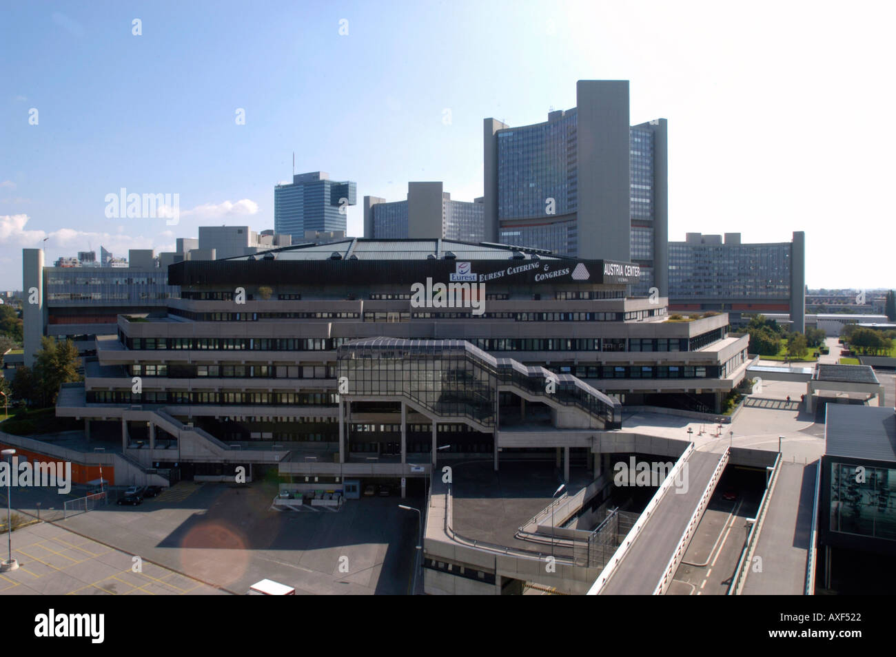 UNO-Stadt Wien Stockfoto