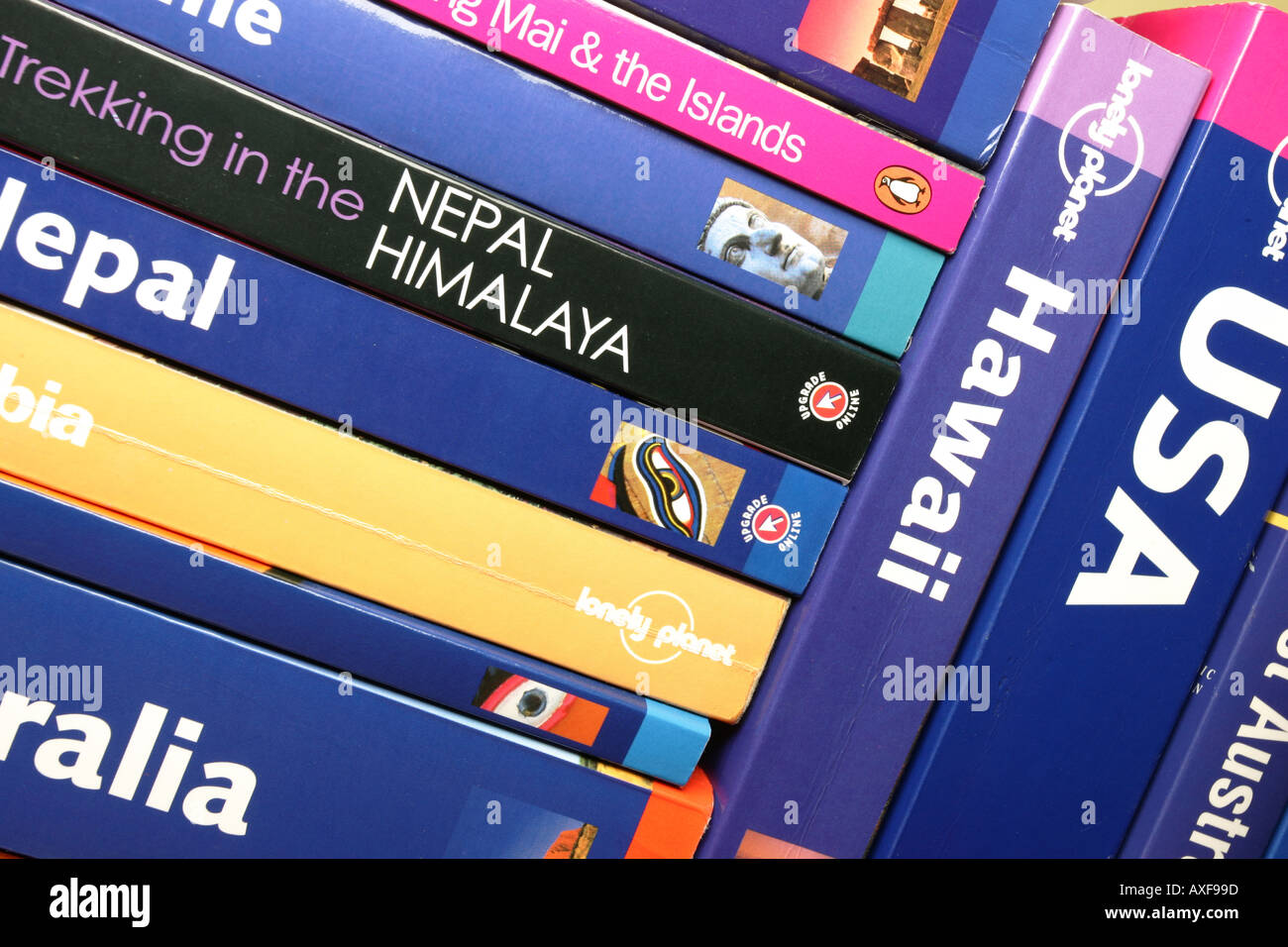 Lonely Planet Reiseführer Stockfoto