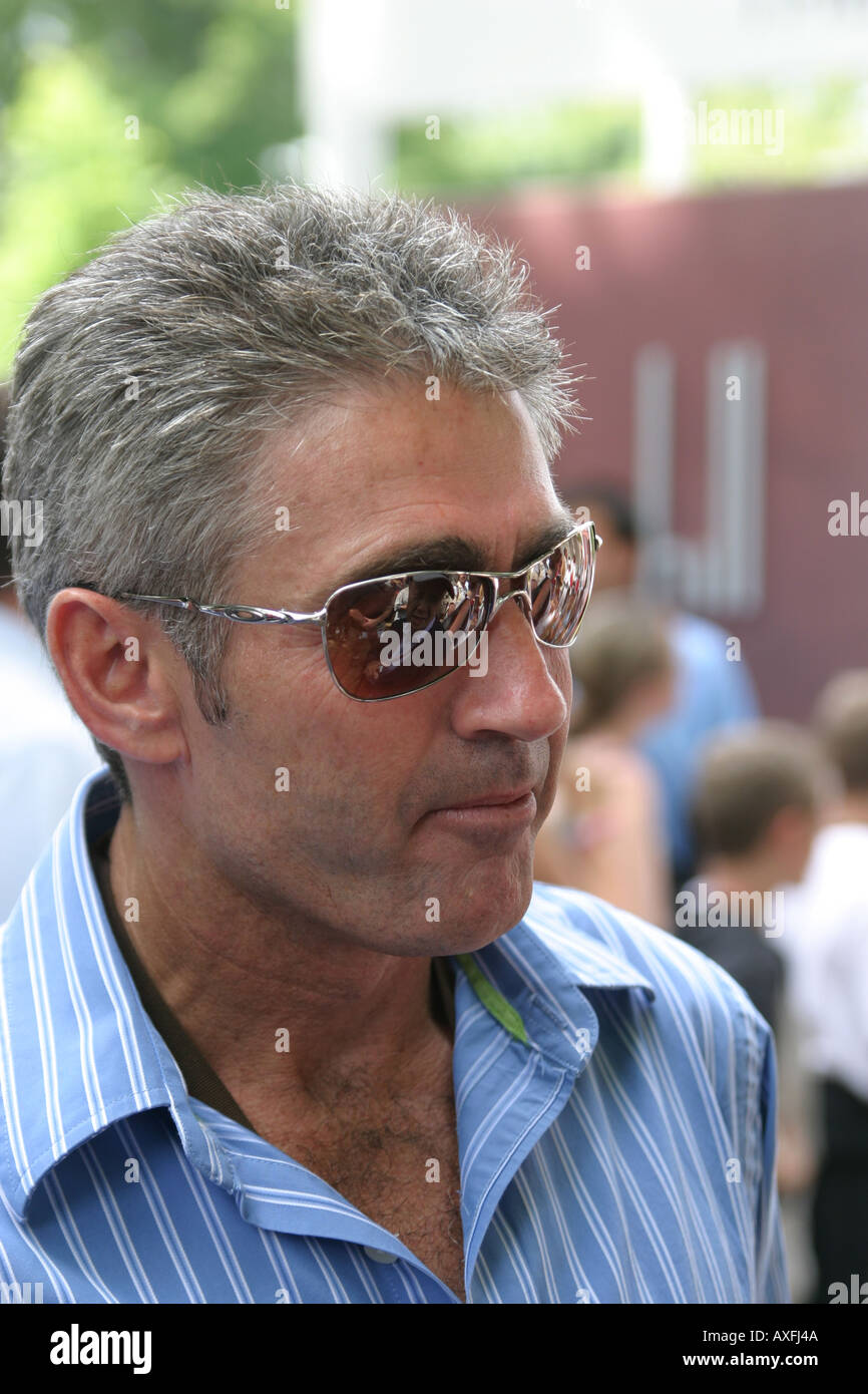 Ex Welt Weltmeister Mick Doohan auf der 2005 Goodwood Festival of Speed, Chichester, West Sussex, UK Stockfoto