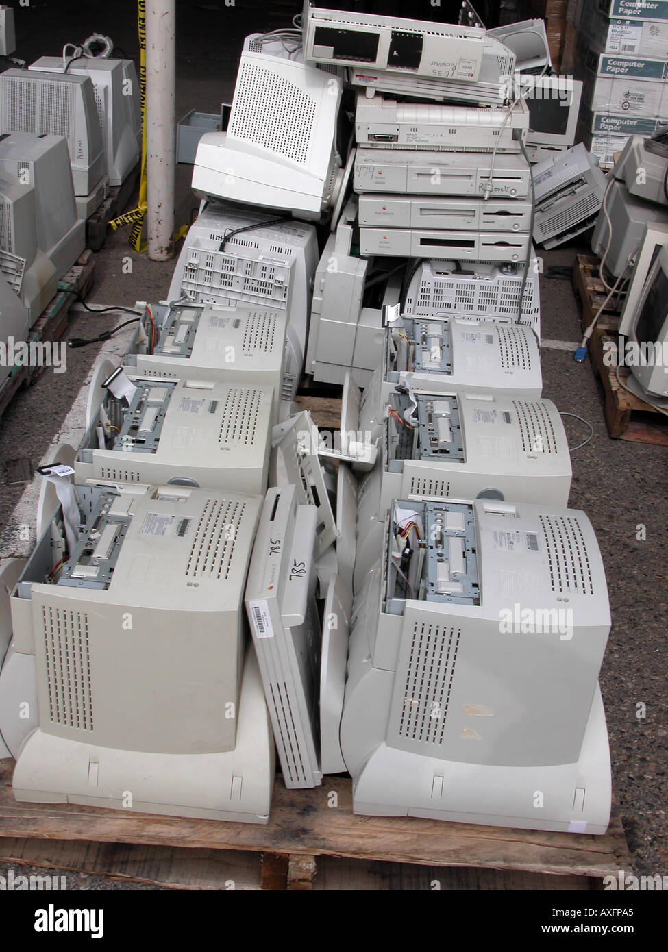 Elektronikschrott - Elektronikschrott Stockfoto