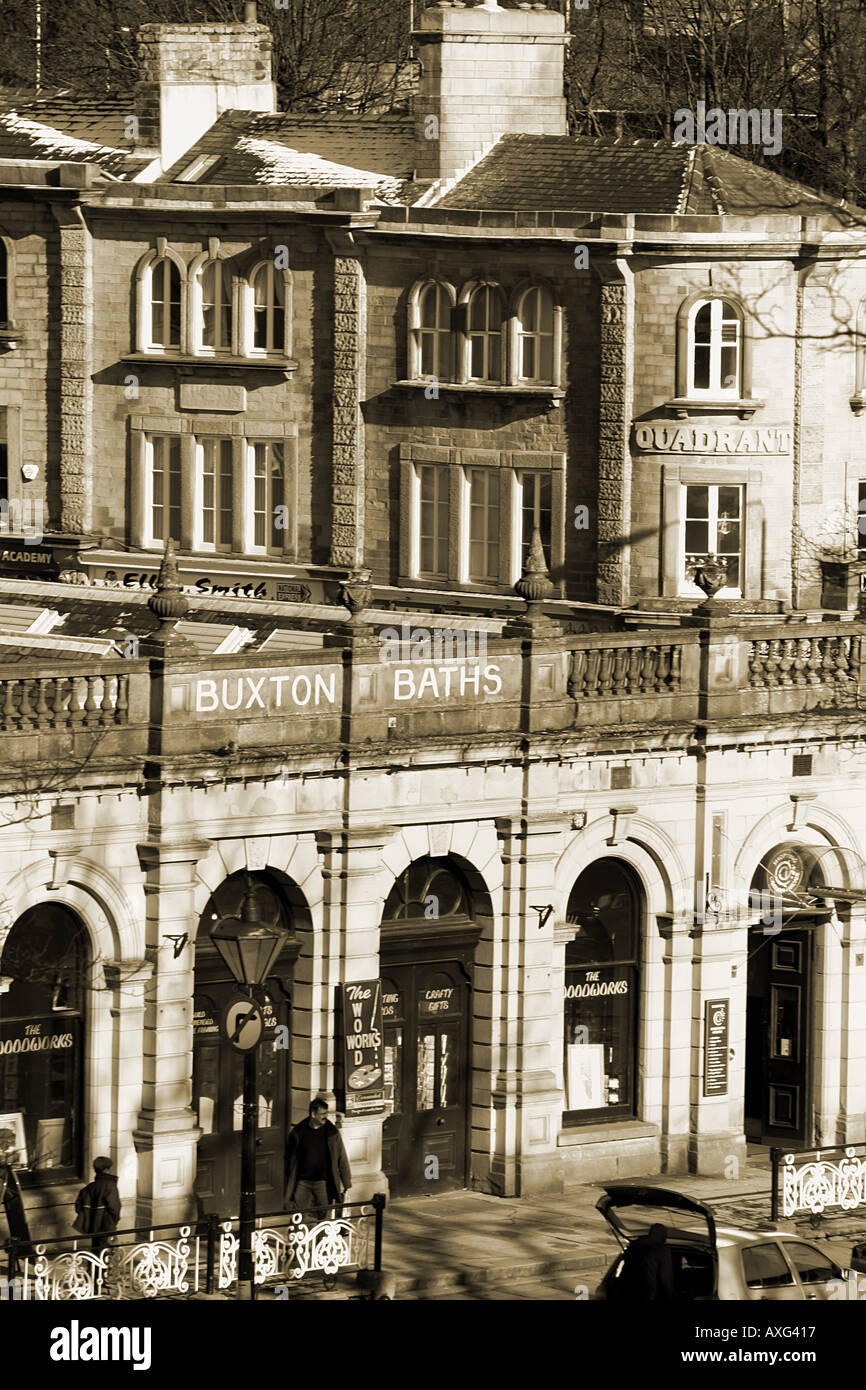 Buxton Bäder Derbyshire UK Stockfoto