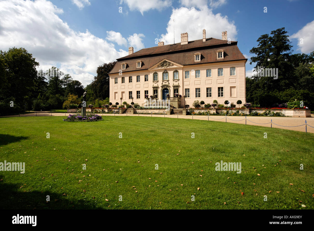 Cottbus, Schloßpark Branitz, Schloß, Blick von Osten Stockfotografie