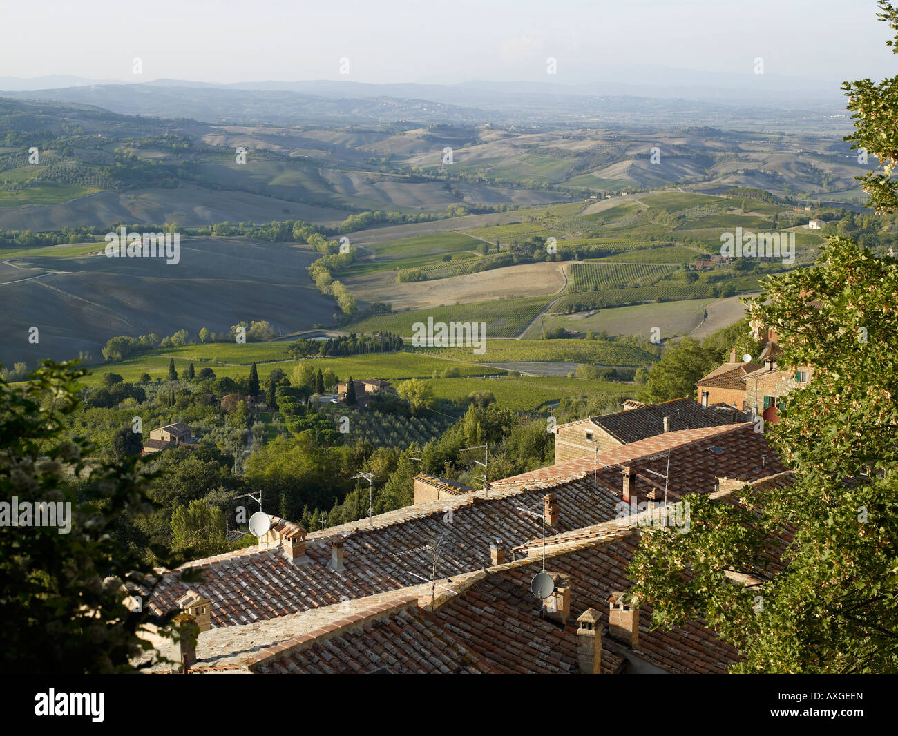 Übersicht der Toskana, Italien Stockfoto