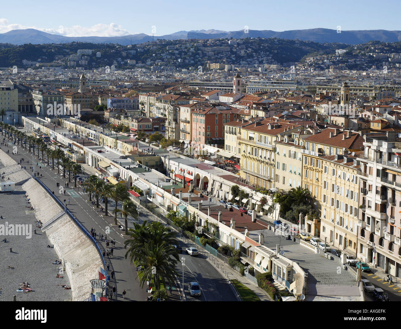 Übersicht der Cote d ' Azur, Frankreich Stockfoto