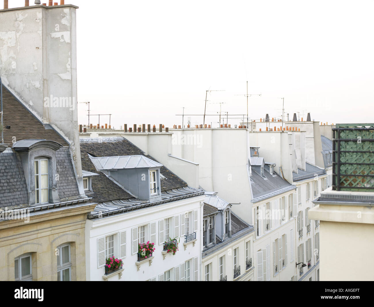 Dächer in Frankreich Stockfoto
