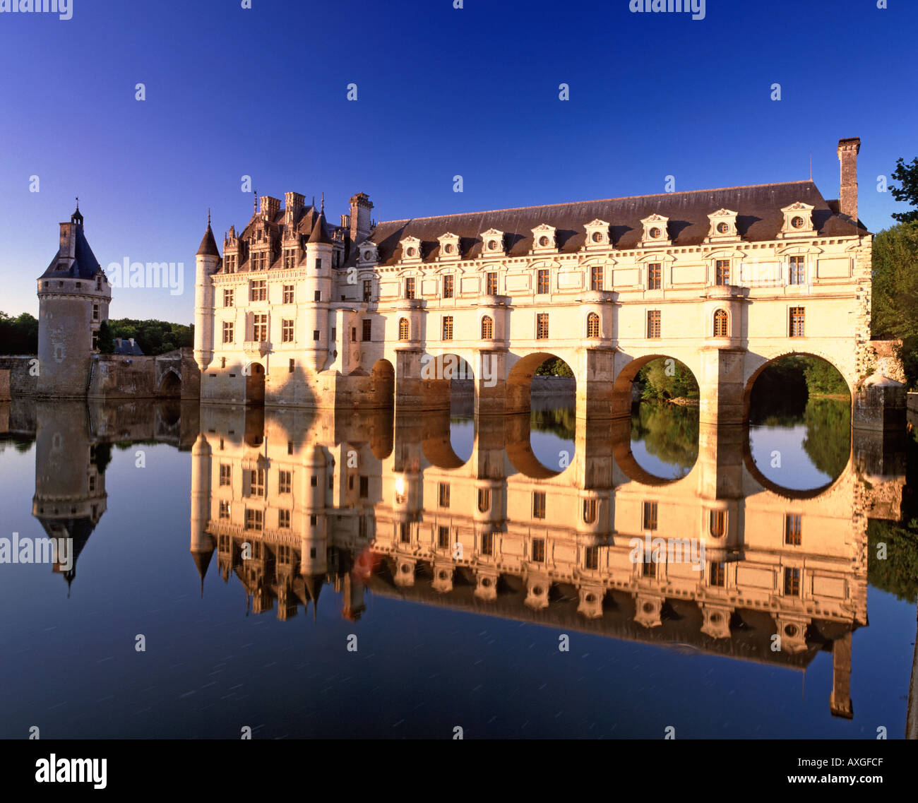 Schloss Chenonceaux, Loiretal, Frankreich Stockfoto