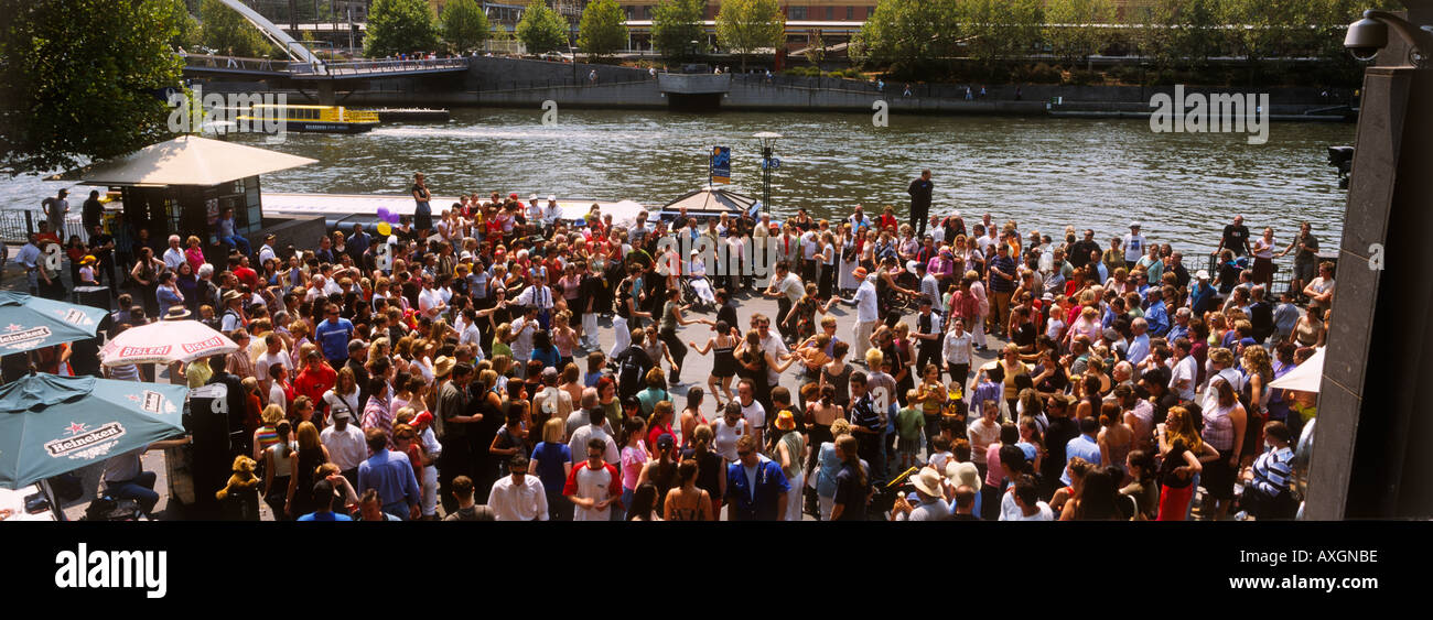 Open-Air-Tanz-Workshop, Melbourne, Australien Stockfoto