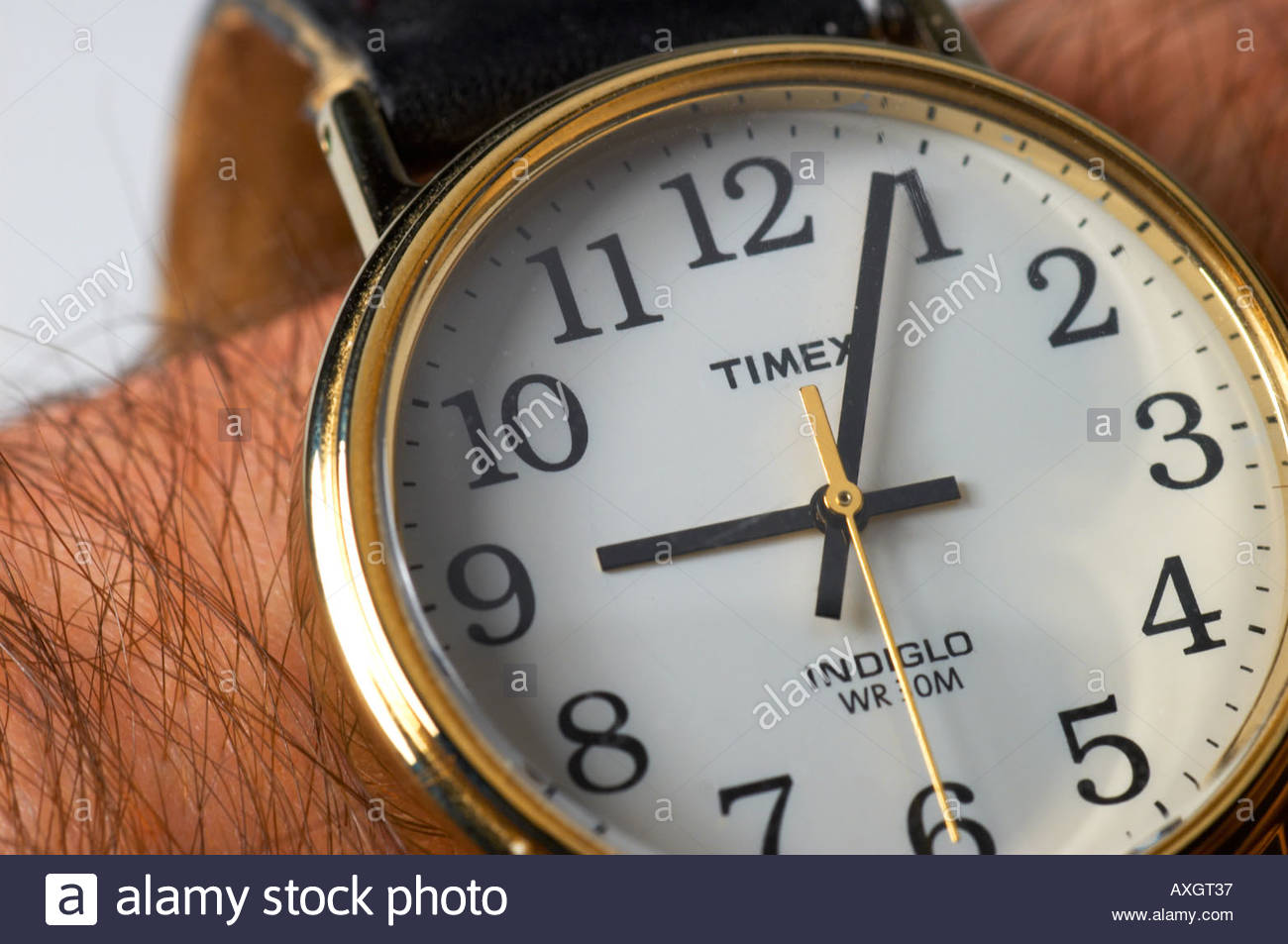 Herren Armbanduhr Nahaufnahme Stockfoto