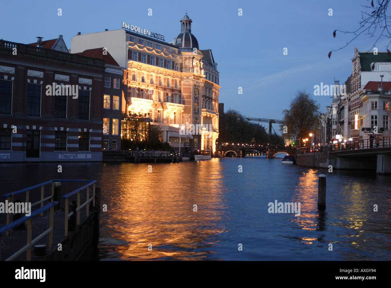 nH Doelen Hotel, Amsterdam Stockfoto