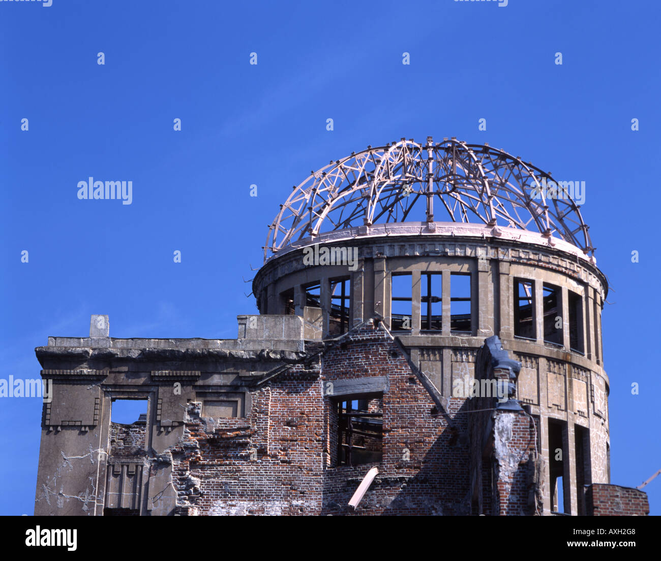 Atombombenkuppel (Genbaku Dome), Hiroshima, Japan.  Ein UNESCO-Weltkulturerbe. Stockfoto