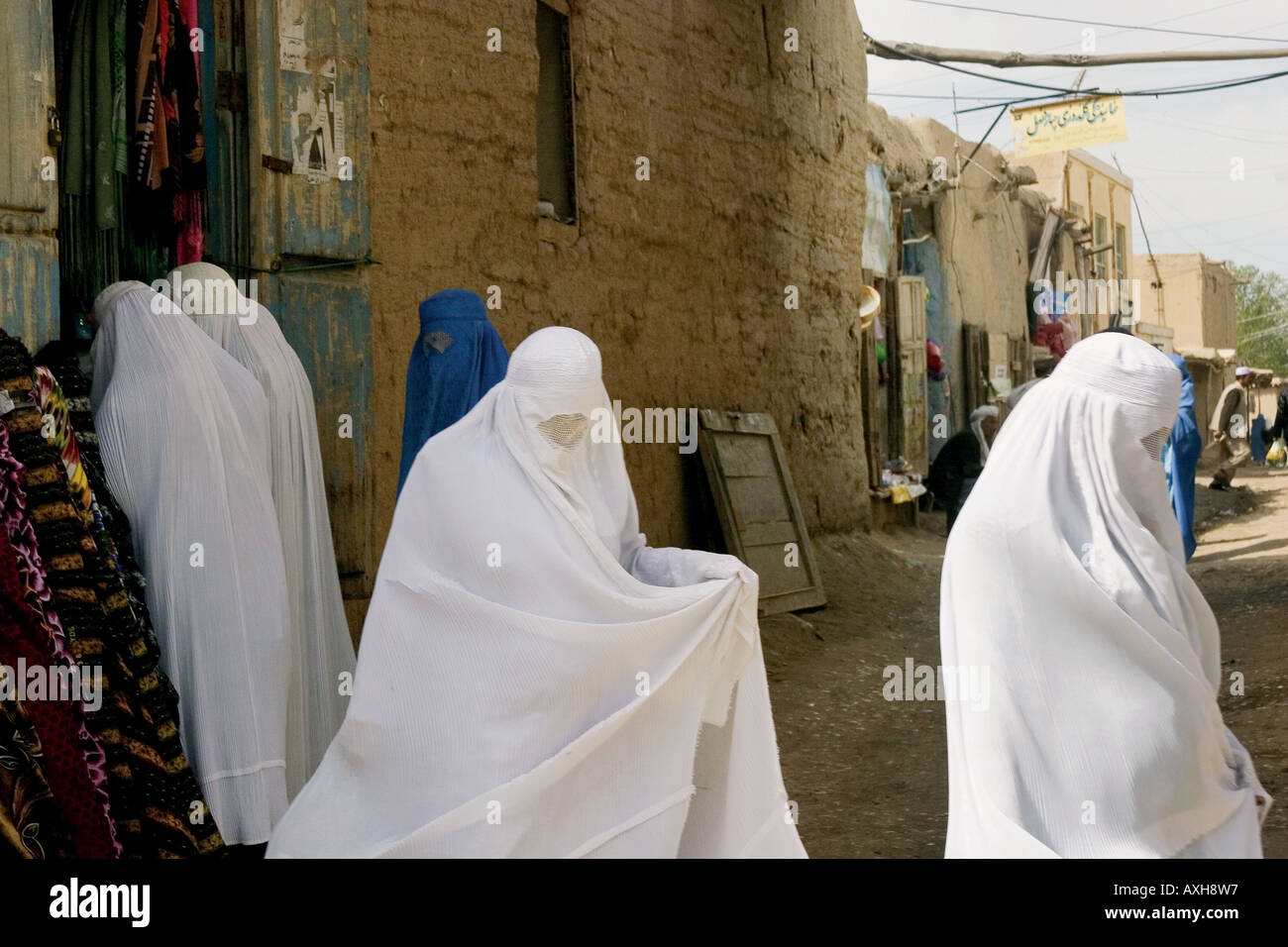 Frauen in Burka, Almar Afghanistan. Stockfoto