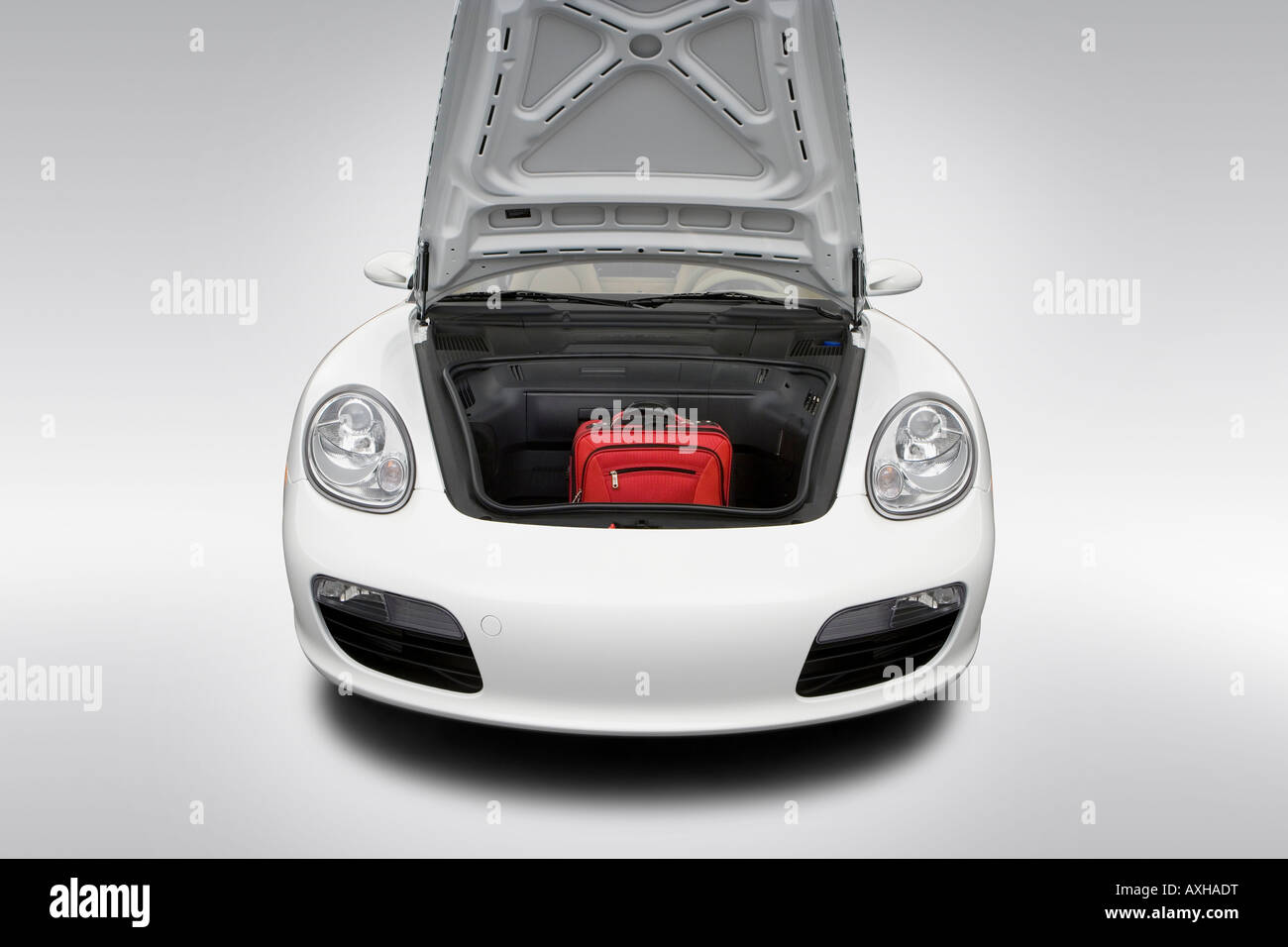 2008 Porsche Boxster in weiß - Stamm Requisiten Stockfoto