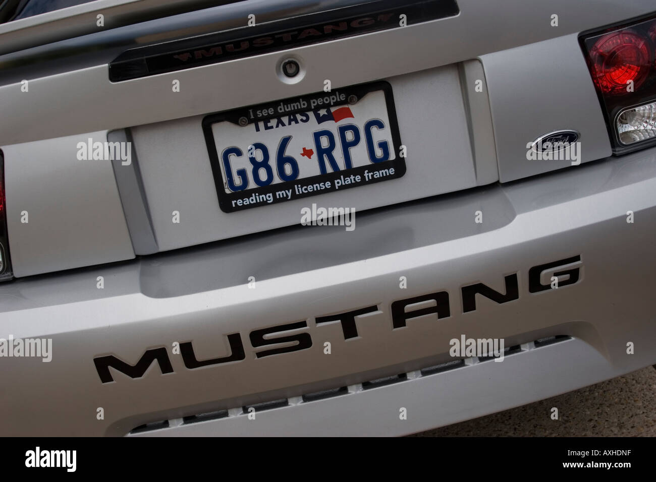 Heck des Mustang Auto Stockfoto