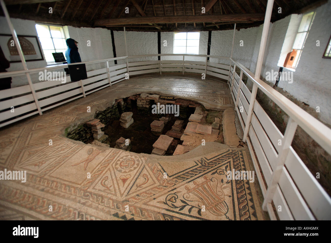 Vereinigtes Königreich West Sussex Bignor der römischen villa Stockfoto