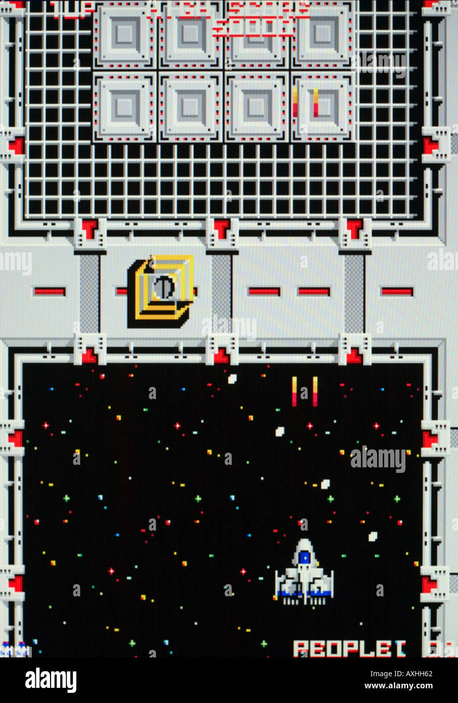 S R D SRD Mission Taito 1986 Vintage Arcade Videospiel Screenshot - nur zur redaktionellen Nutzung Stockfoto