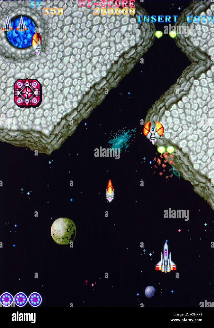 Vimana Toaplan Co Ltd 1991 Vintage Arcade Videospiel Screenshot - nur zur redaktionellen Nutzung Stockfoto