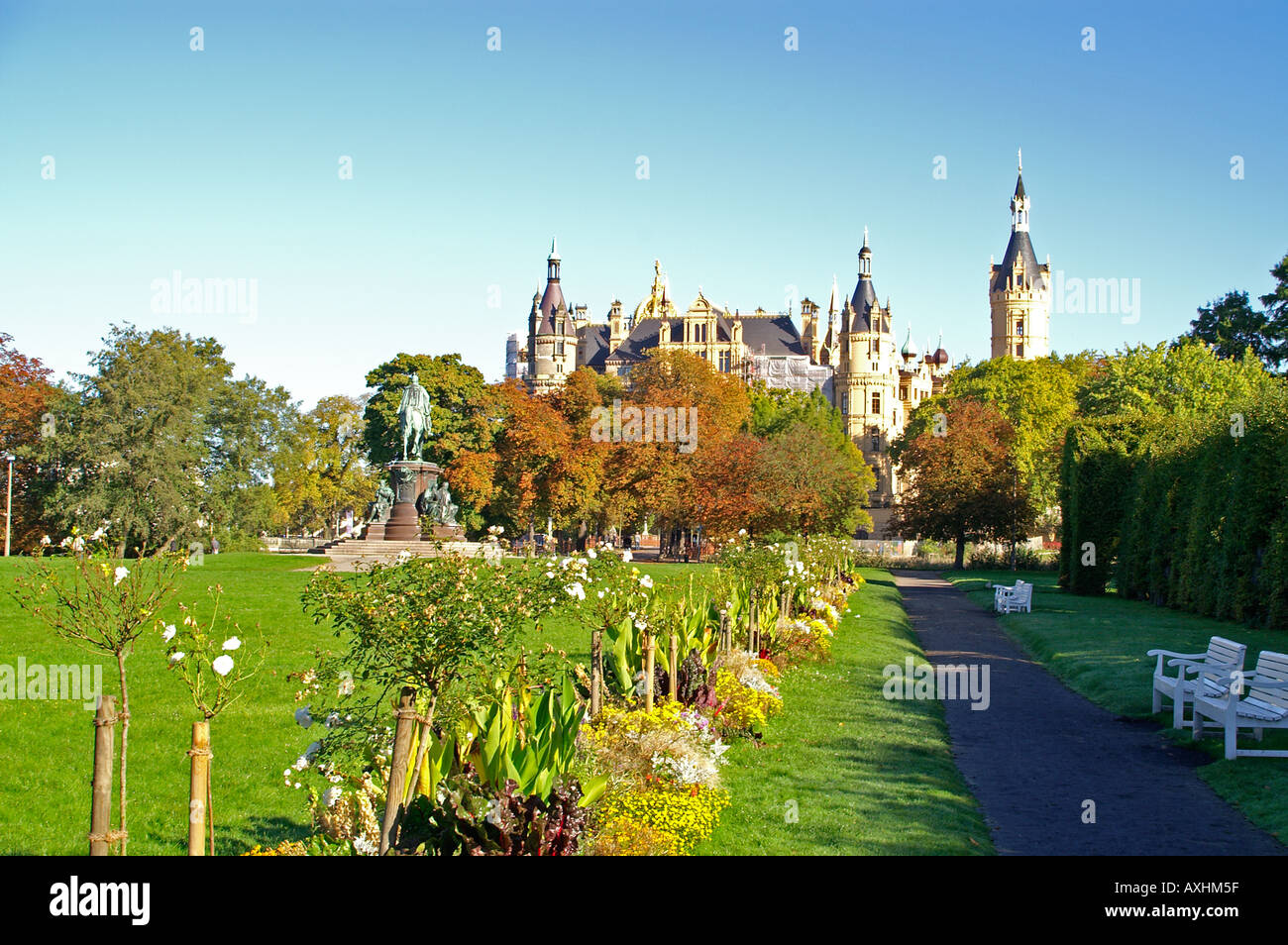 Schweriner Schloss Stockfoto